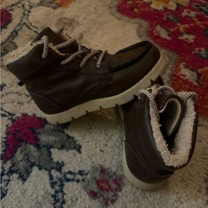 OshKosh B'gosh Brown Kids Boots with Cream Lining